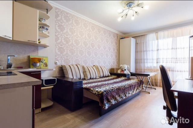 

Квартира-студия, 32 м², 2 кровати