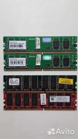 Оперативная память DDR1 - DDR2 256mb и 512mb