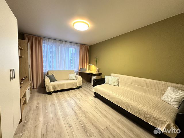 

1-к. квартира, 40 м², 2 кровати