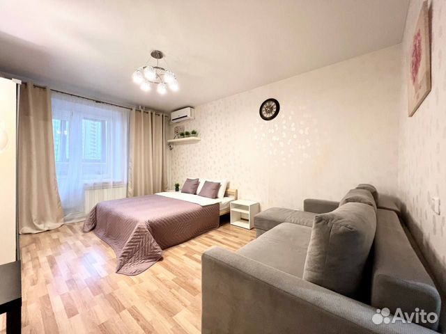 

Квартира-студия, 33 м², 2 кровати