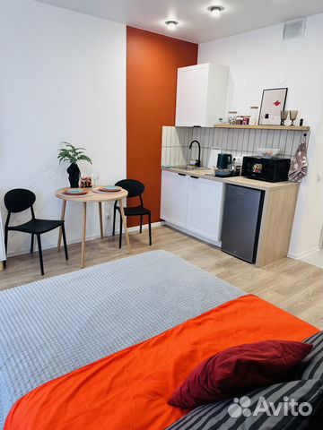 

Квартира-студия, 24 м², 2 кровати