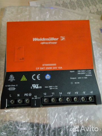 Weidmuller CP SNT 250W 24V