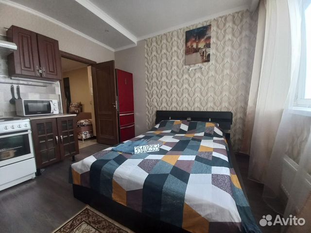 

Квартира-студия, 27 м², 2 кровати