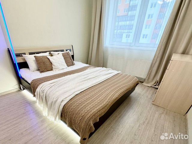 

1-к. квартира, 42,7 м², 2 кровати