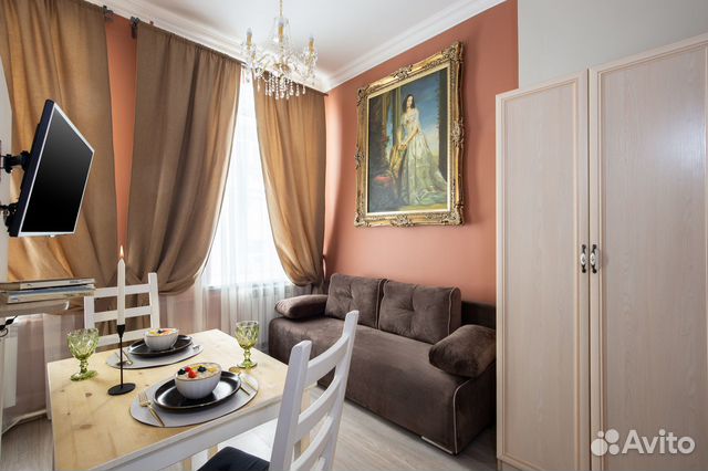 

Квартира-студия в апарт-отеле, 18 м², 2 кровати