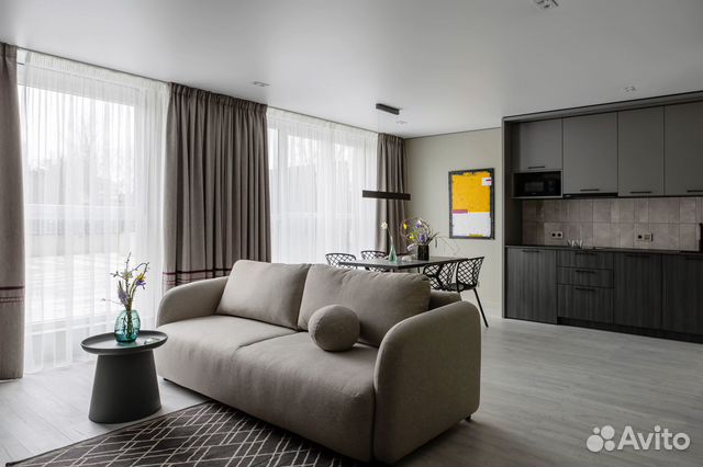 

Квартира-студия, 55 м², 2 кровати