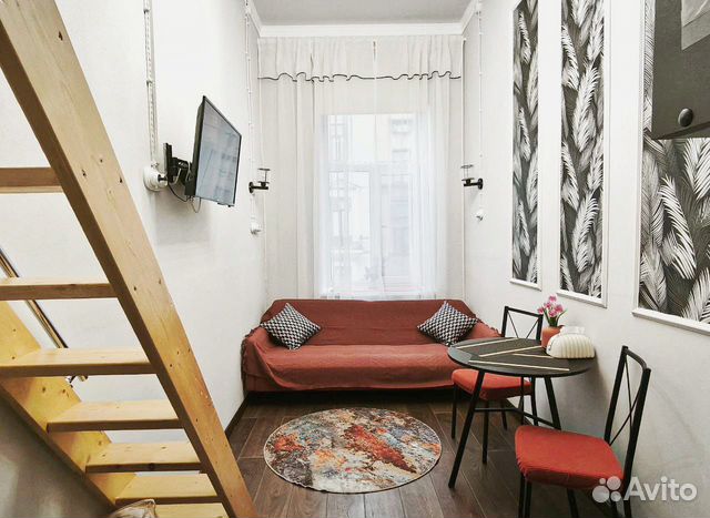 

Квартира-студия, 18 м², 2 кровати