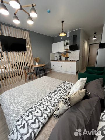 

Квартира-студия, 21 м², 2 кровати