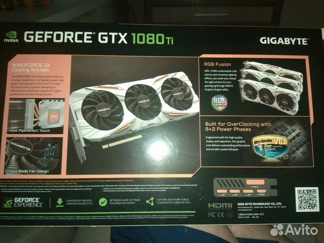 Gigabyte GeForce GTX 1080 Ti 1544Mhz PCI-E 3.0 112