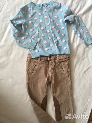 Zara вельветовые брюки и 2 кофточки 110 р Zara вельветовые брюки и 2 кофточки 110 р