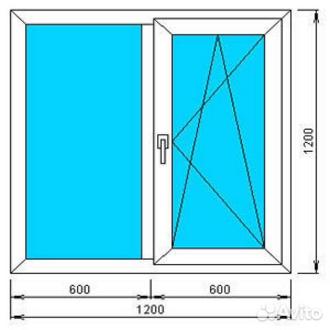 Пластиковые окна Rexay 1200*1200