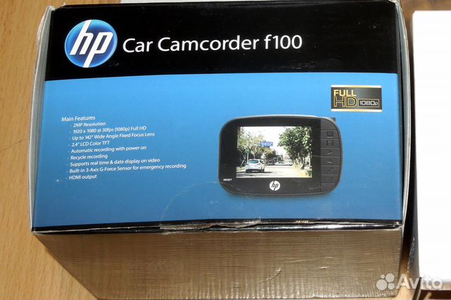 Видеорегистратор Hewlett-Packard HP F100 FullHD