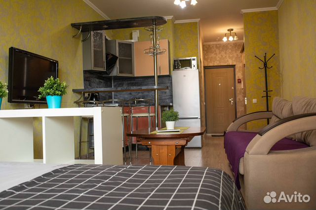 

Квартира-студия, 36 м², 2 кровати
