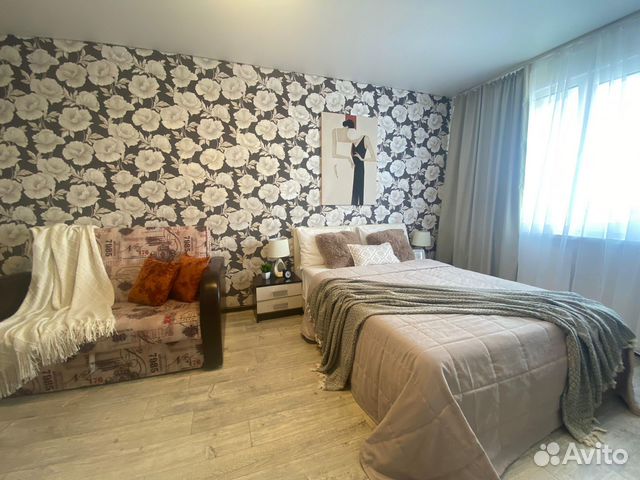 

1-к. квартира, 44 м², 2 кровати