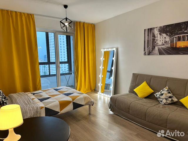 

Квартира-студия, 30 м², 2 кровати