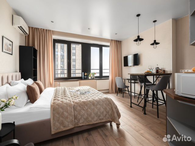 

Квартира-студия, 32 м², 2 кровати