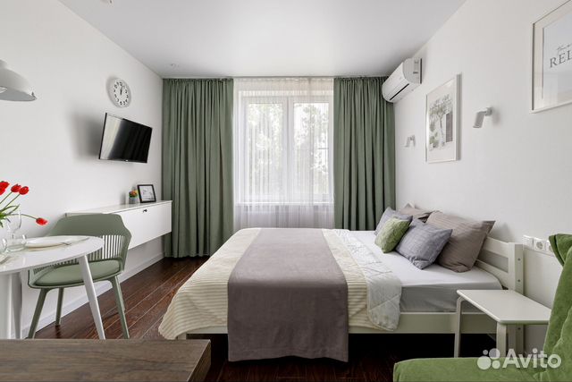 

Квартира-студия, 20 м², 2 кровати