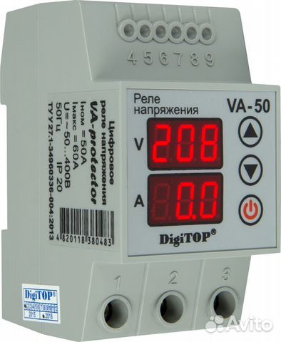 Реле напряжения/тока digitop VA-50A