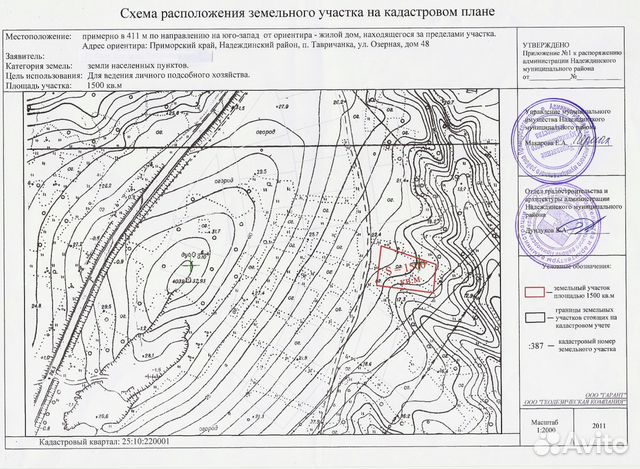 Кадастровая карта тавричанка приморский край