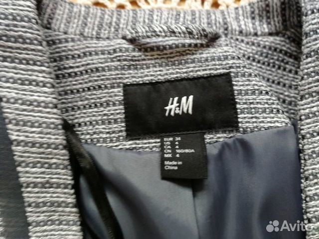 Новый школьный пиджак H&M, 158-164