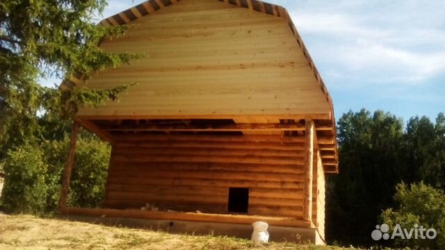 Сруб 6х8+ 2 с террасой и мансардной крышей Сруб 6х8+ 2 с террасой и мансардной крышей