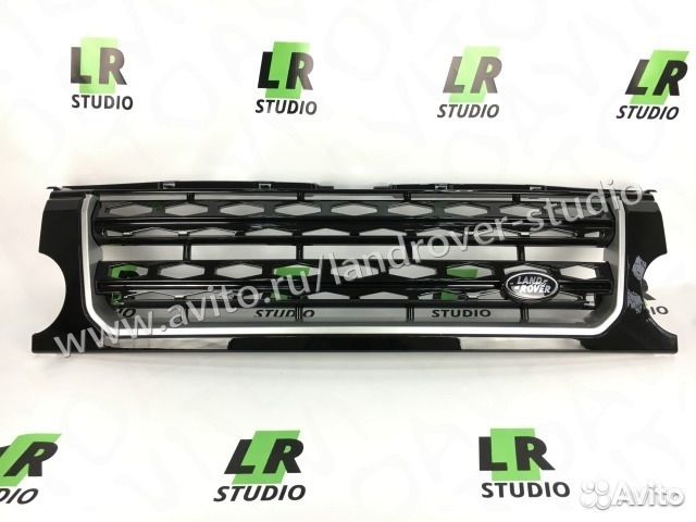 Решетка Land Rover Discovery 3 черная с кантом Решетка Land Rover Discovery 3 черная с кантом