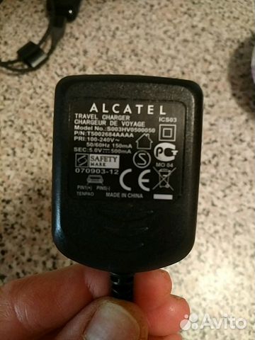 Зарядка для телефона Alcatel Зарядка для телефона Alcatel