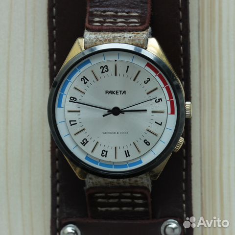 Ракета 24 часа Вахтенные наручные часы СССР в