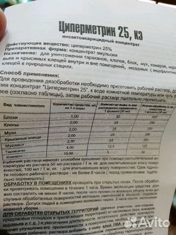 Циперметрин от тараканов и клопов Циперметрин от тараканов и клопов
