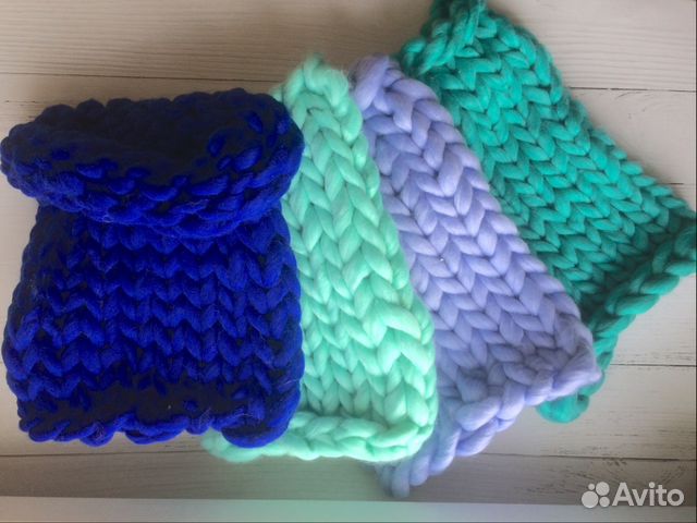 Шапка и снуд крупной вязки