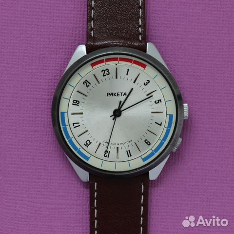 Ракета 24 часа Вахта наручные механические часы в