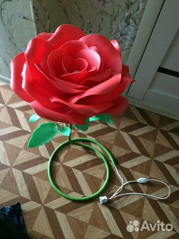 Роза светильник из изолона