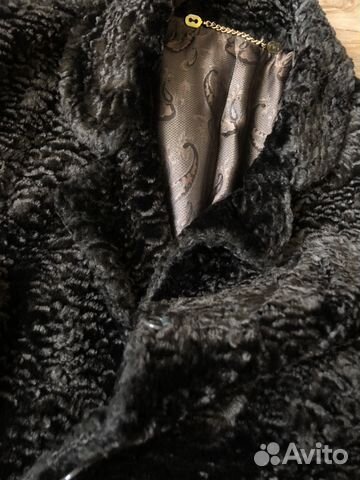 Шуба искусственный мех под каракуль