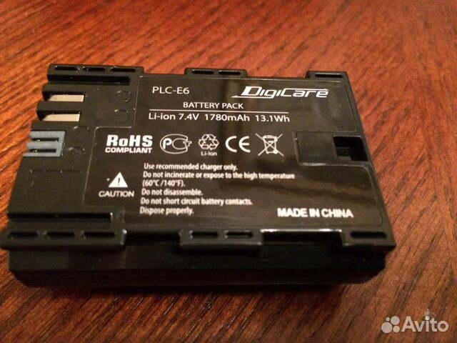 Аккумулятор PLC-E6 для фотоаппарата 5D Mark и др