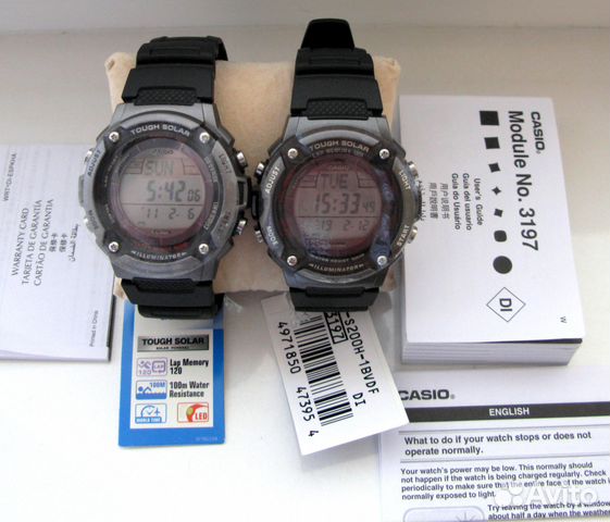 Часы Casio(Cолнечн.Энергия) Новые/WS200H-1avdf/bvd Часы Casio(Cолнечн.Энергия) Новые/WS200H-1avdf/bvd