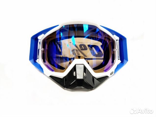 Мотокросс очки 100% Racercraft синий-белый