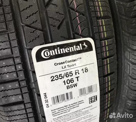 Новые Continental CrossContact LX Sport 235/65 R18 Новые Continental CrossContact LX Sport 235/65 R18