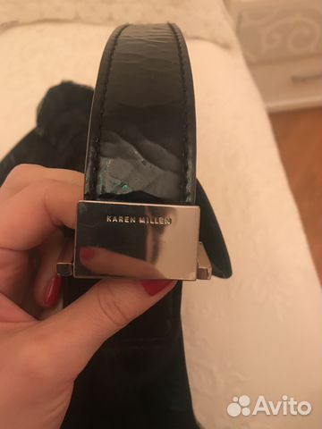 Сумка Karen Millen лак и мех пони Сумка Karen Millen лак и мех пони