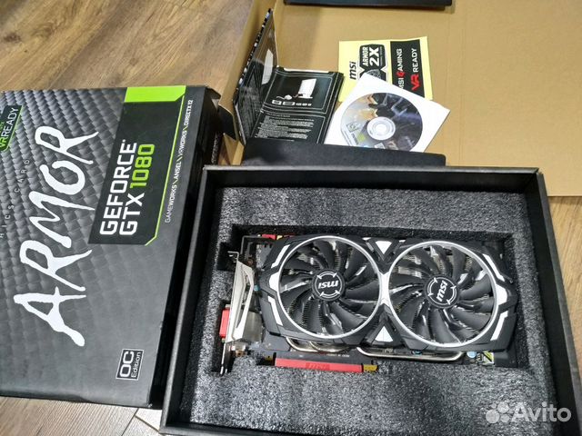 Видеокарта MSI GTX 1080 Armor OC 8gb в идеальном с