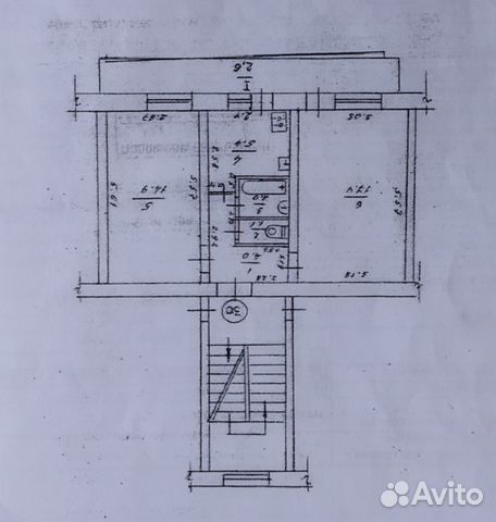 2-к квартира, 45 м², 2/5 эт.