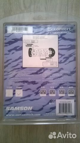 Аудиоконвертор xlr-rca от Samson Audio Аудиоконвертор xlr-rca от Samson Audio