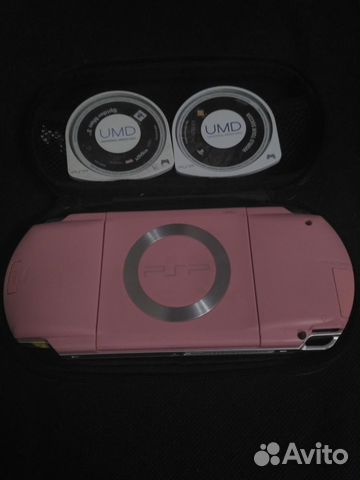PSP FAT Розовая + 5 игр псп Сакура