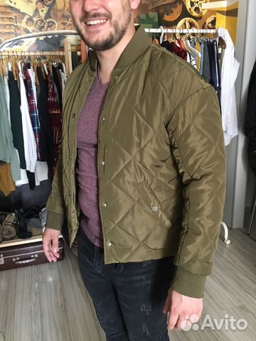 Стеганый бомбер H&M р.S
