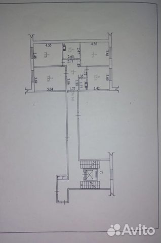 3-к квартира, 82.4 м², 2/9 эт.