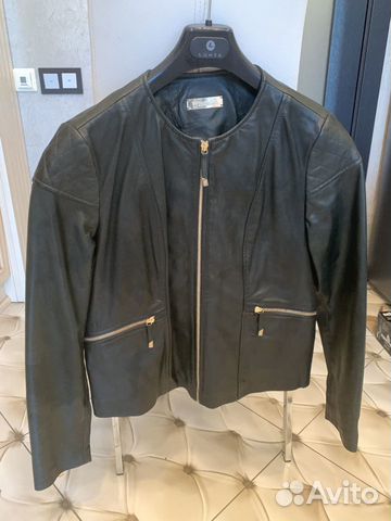 Куртка кожаная Massimo Dutti новая