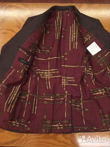 Gucci новый пиджак шерсть S-M оригинал