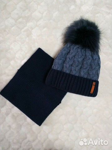Новый зимний комплект шапка со снудом на 1,5-4года