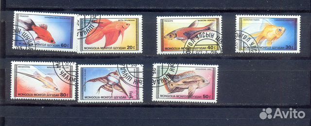 Рыбы на почтовых марках