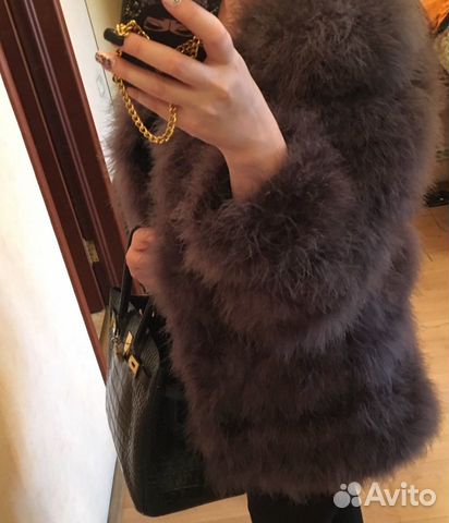 Шуба из страуса 44 размер Шуба из страуса 44 размер