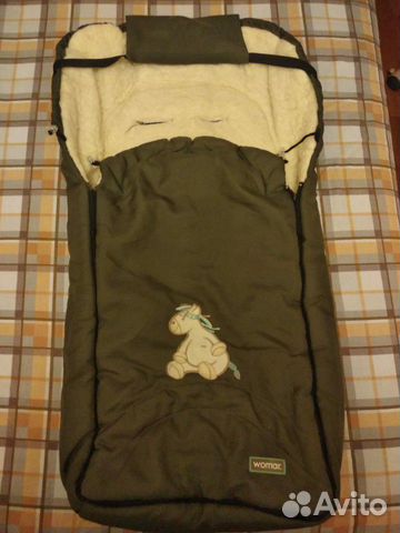 Зимний меховой конверт